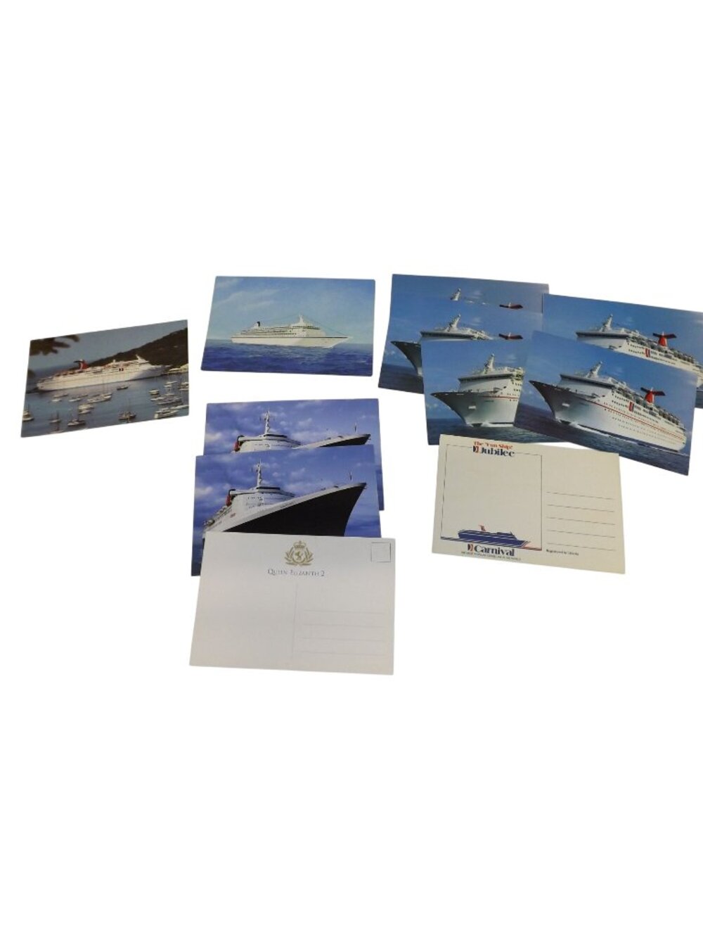 Vtg Cruise Ship Postcards Lot Carnival Royal Cruise Line & Queen Elizabeth II
